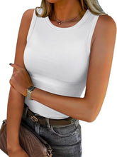 Womens Sleeveless High Neck Tank Tops